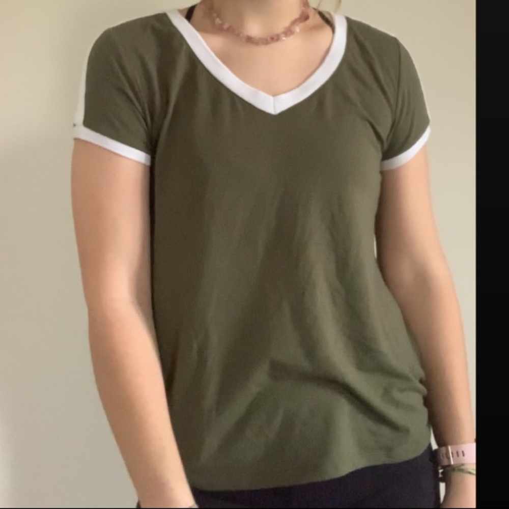 Green & White shirt